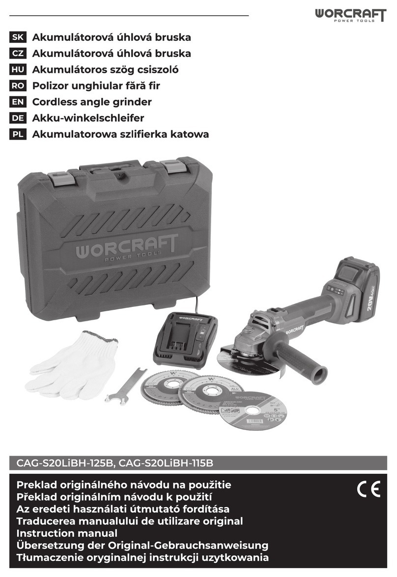 Worcraft CAG-S20LiBH-125B User manual
