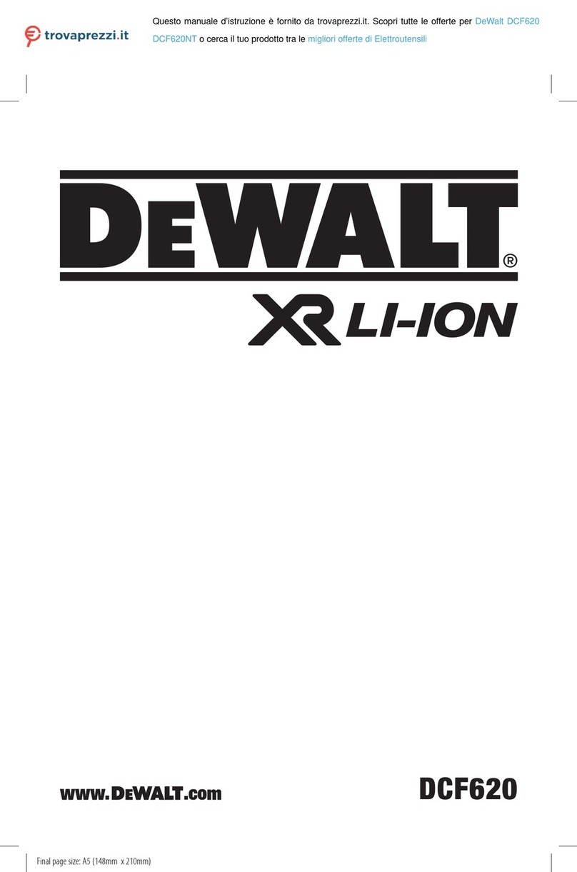 DeWalt DCF620NT manual