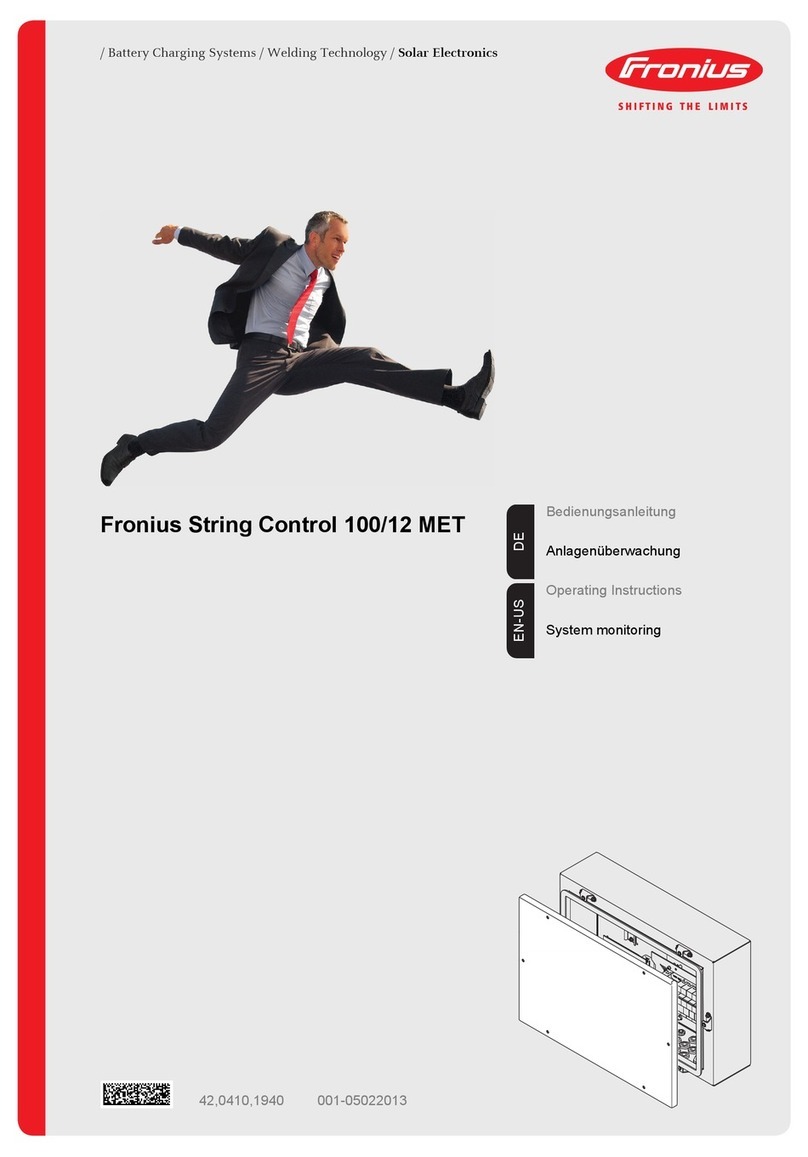 FRO­NIUS String Control 100/12 MET User manual