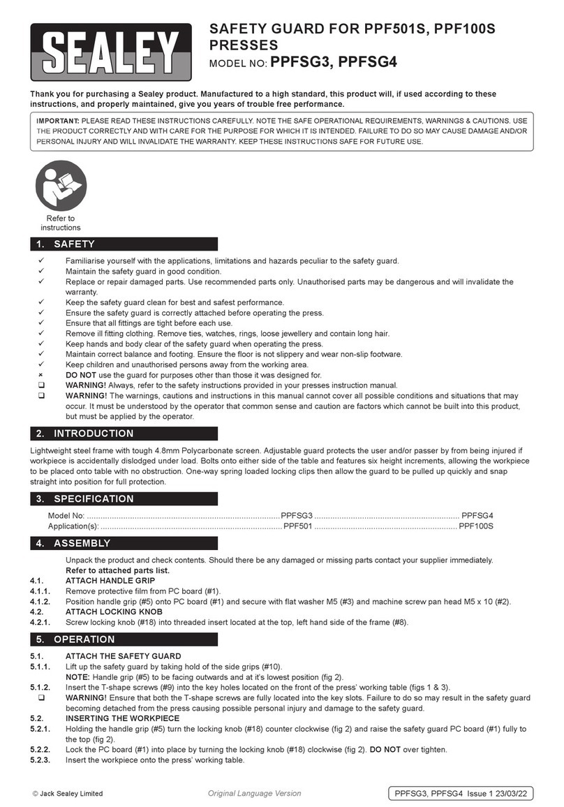 Sealey PPFSG3 manual