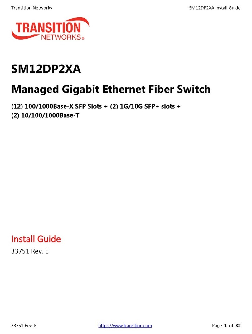 Transition Networks SM12DP2XA-NA User manual Transition Networks SM12DP2XA-NA User manual