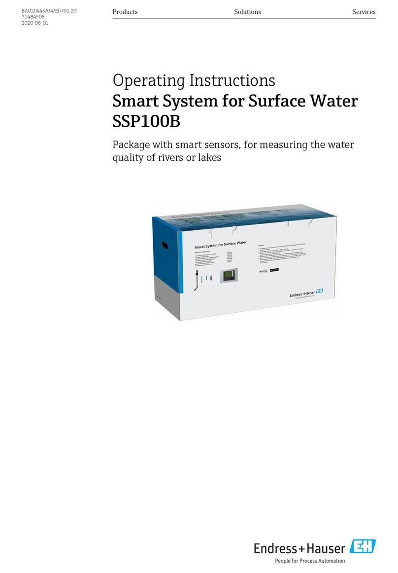 Endress+Hauser Smart System for Surface Water SSP100B operating instructions