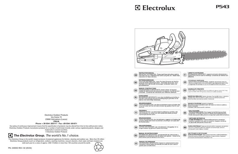 Electrolux Partner P 543 instruction manual