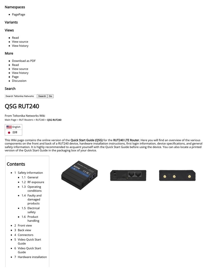 Teltonika RUT240 User manual