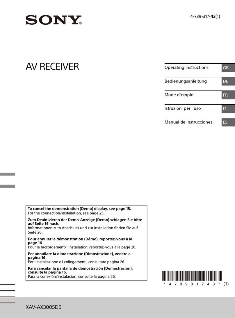 Sony XAV-AX3005DB User manual