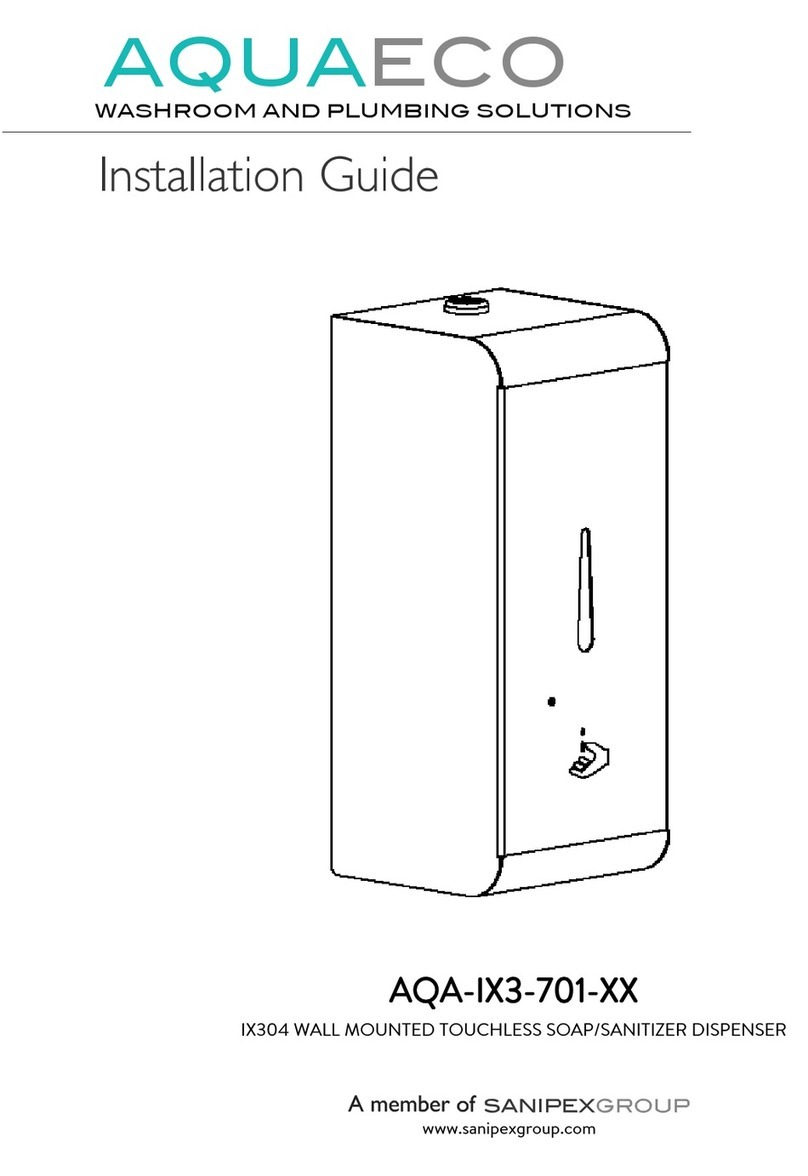 Sanipex AQUAECO AQA-IX3-701 Series installation guide