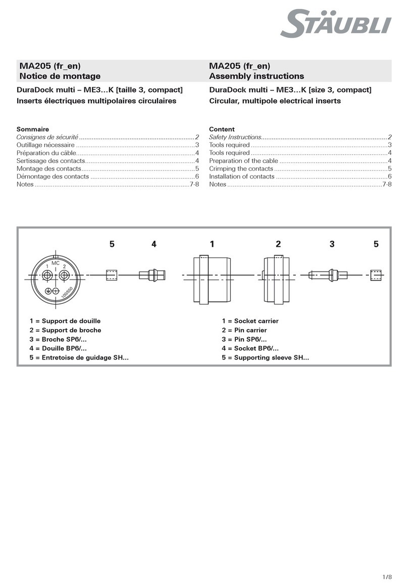 Staubli DuraDock multi ME3 K Series User manual