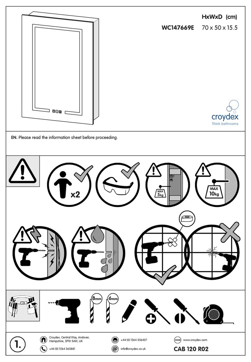 Croydex FLEXI-FIX WC147669E User manual