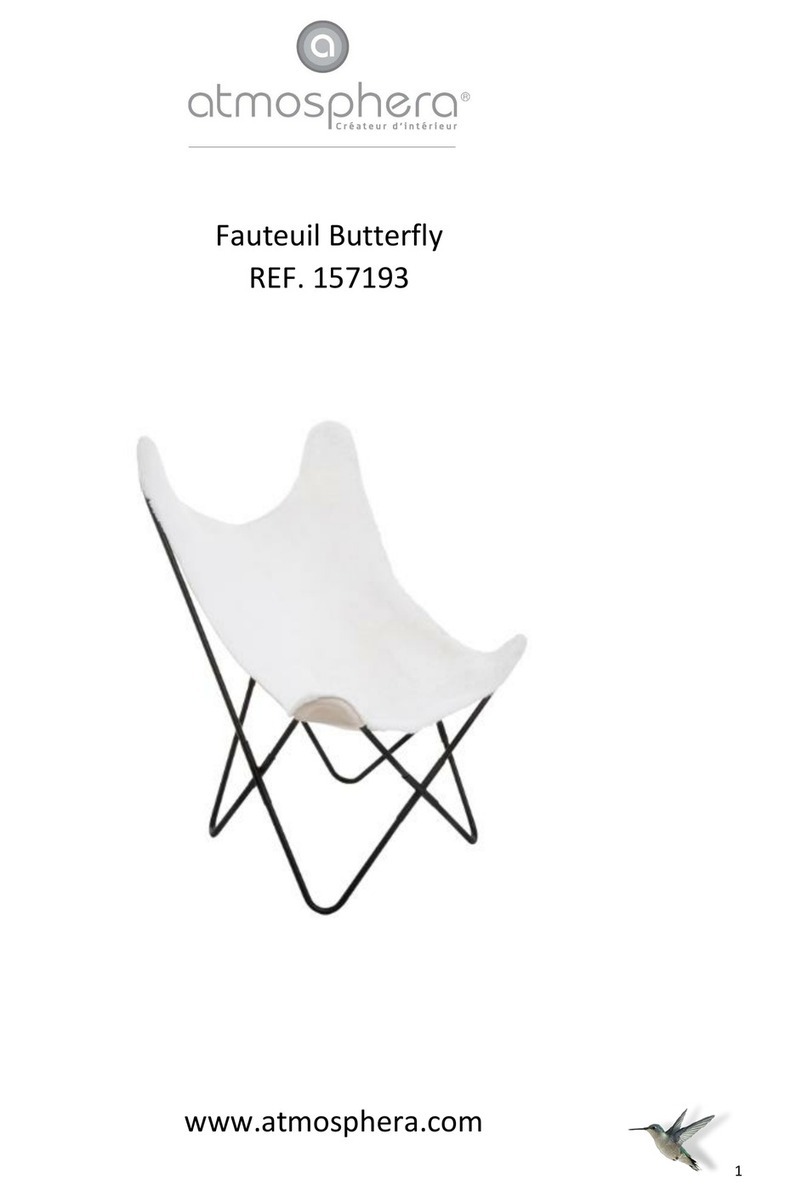 atmosphera Fauteuil Butterfly 157193 User manual atmosphera Fauteuil Butterfly 157193 User manual