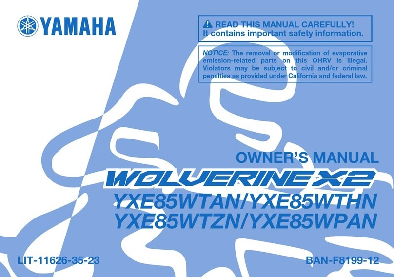 Yamaha WOLVERINE X2 2021 owner's manual