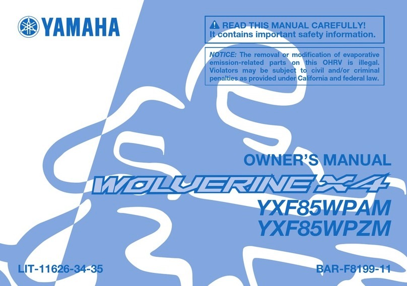 Yamaha WOLVERINE X4 2021 User manual