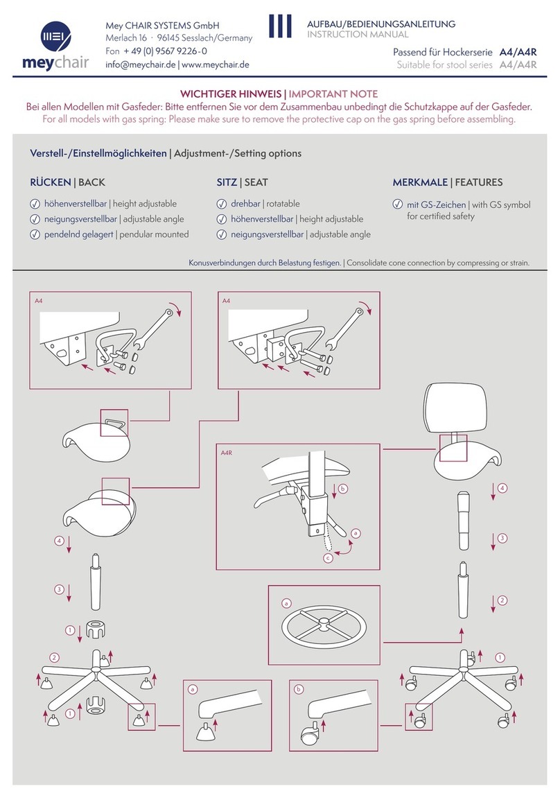 meychair A4 instruction manual