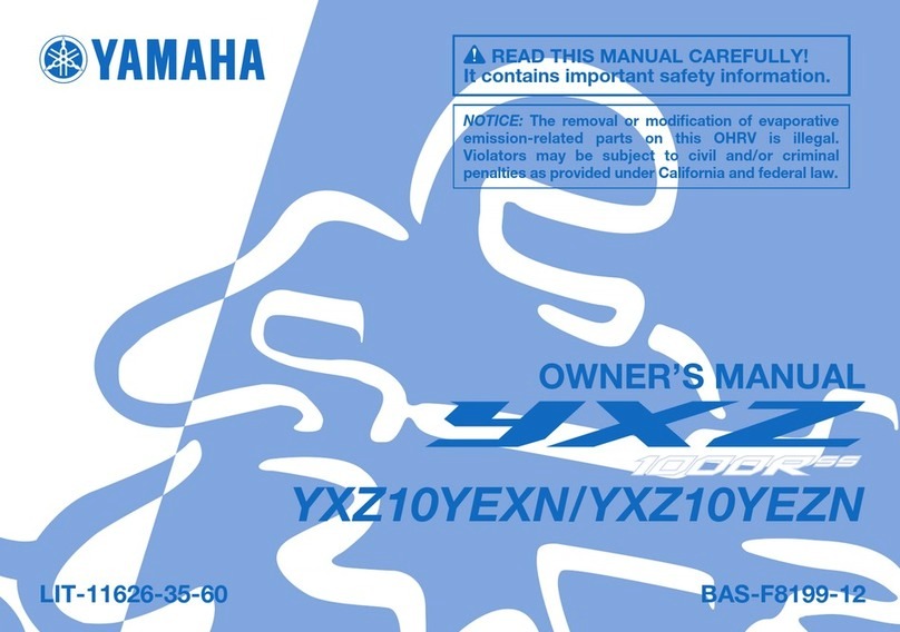 Yamaha YXZ 1000R SS 2022 owner's manual