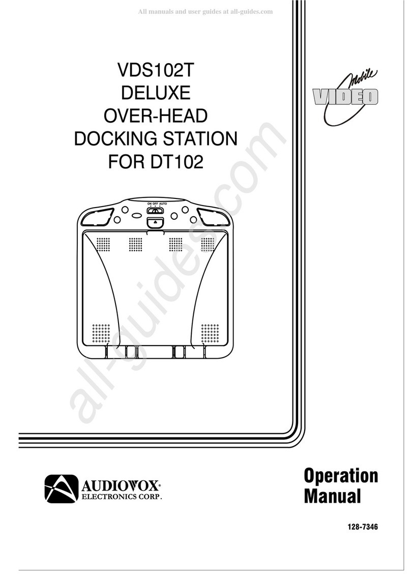 Audiovox VDS102T Operation manual