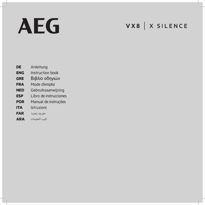 AEG X SILENCE VX8-3-EB-C User manual