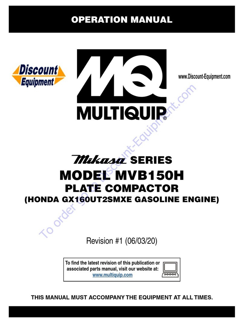 MQ Multiquip MVB150H User manual