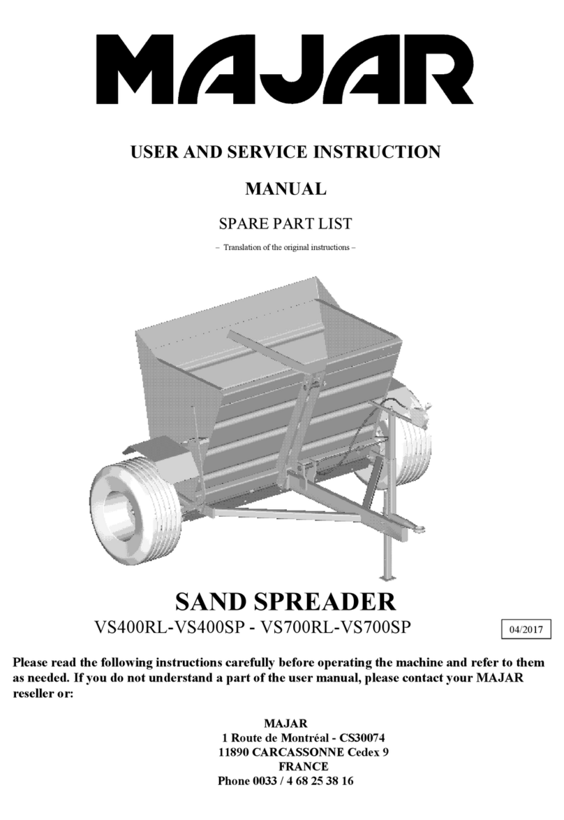 MAJAR VS400RL Installation, user and service manual MAJAR VS400RL Installation, user and service manual