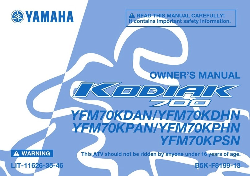 Yamaha KODIAK 700 2022 owner's manual