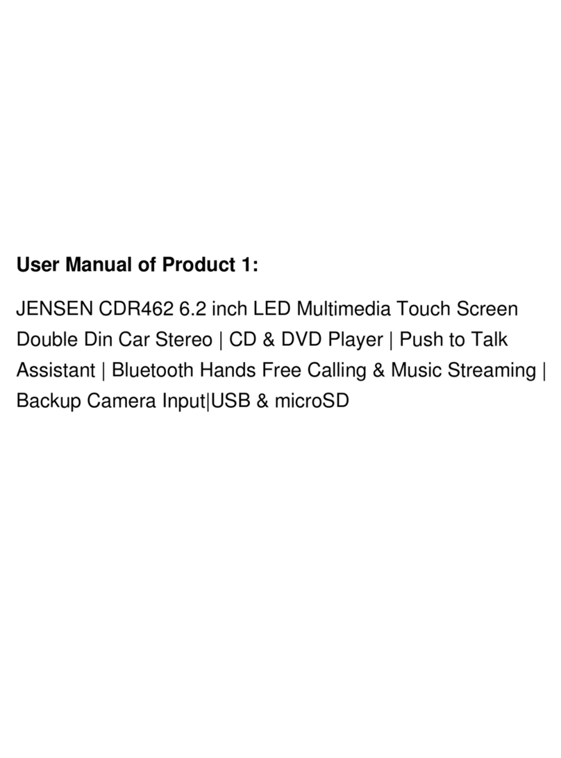 Jensen CDR462 User manual