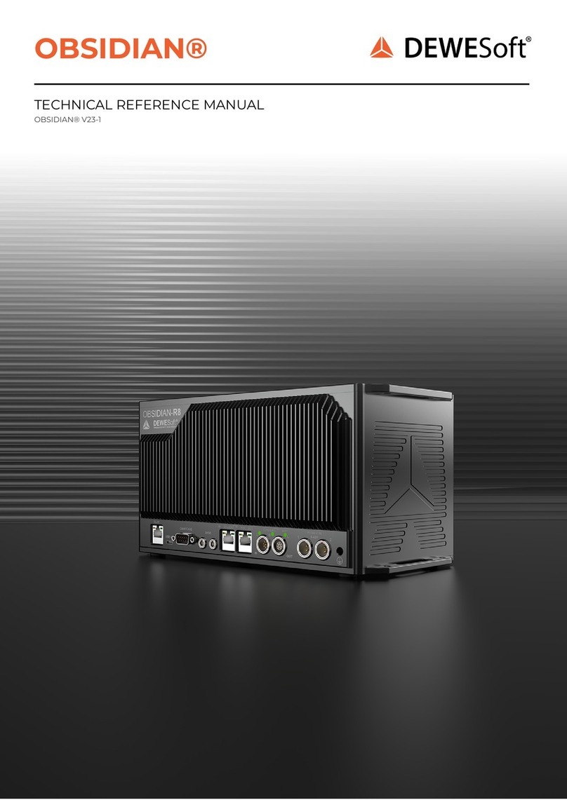 DEWESOFT OBSIDIAN R8 Technical reference manual