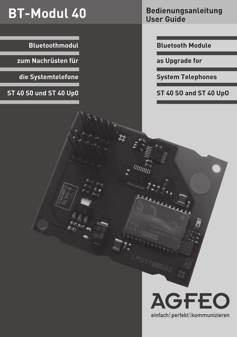 AGFEO ST 40 SO User manual