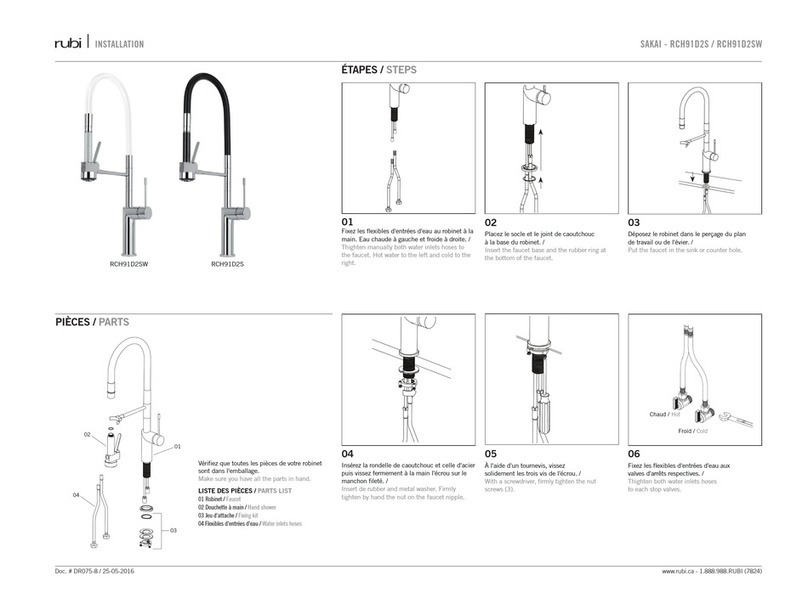 Rubi SAKAI RCH91D2S installation manual