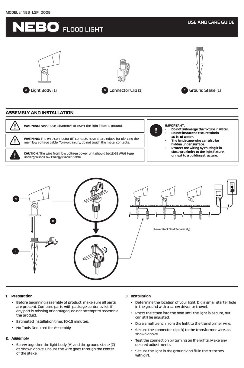 NEBO NEB-LSP-0008 User manual