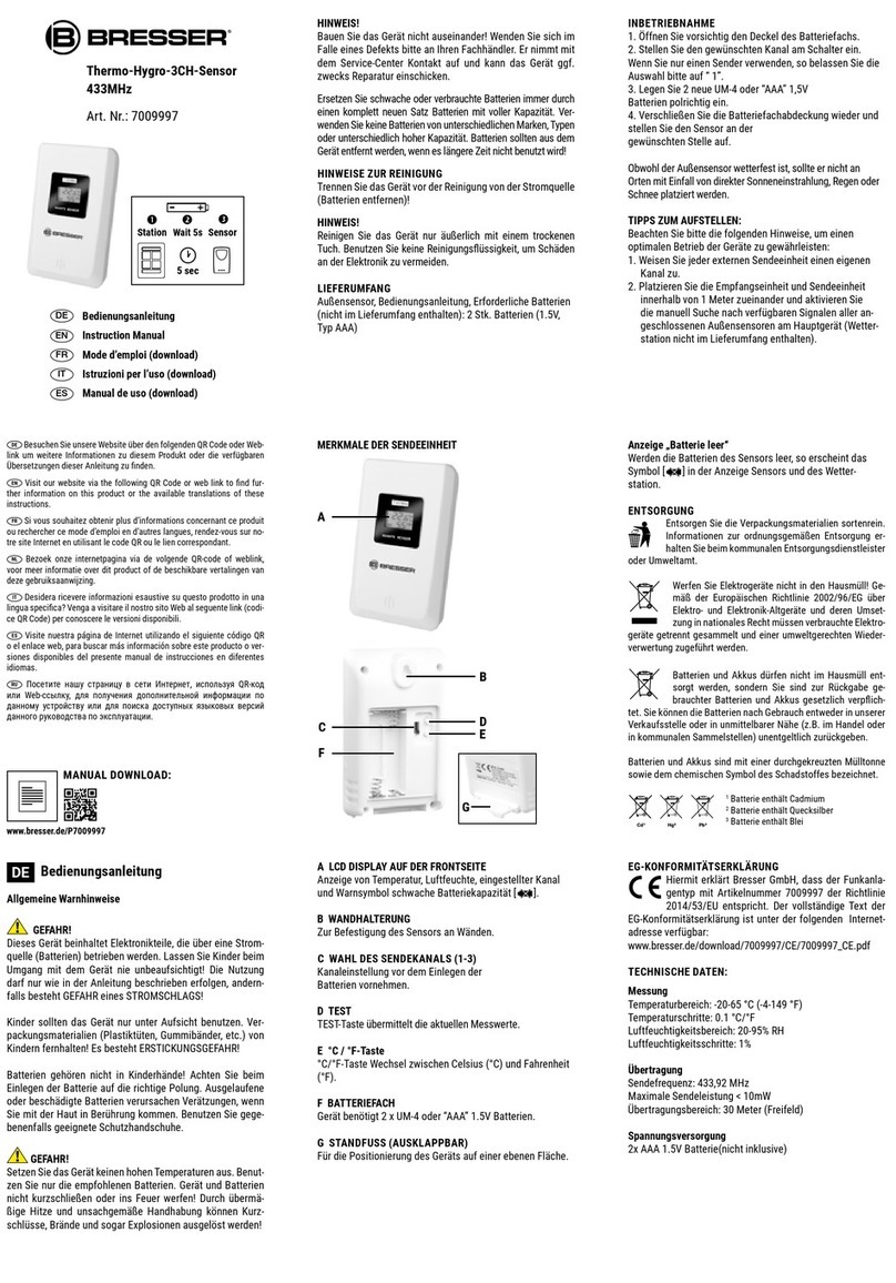 Bresser 7009997 User manual
