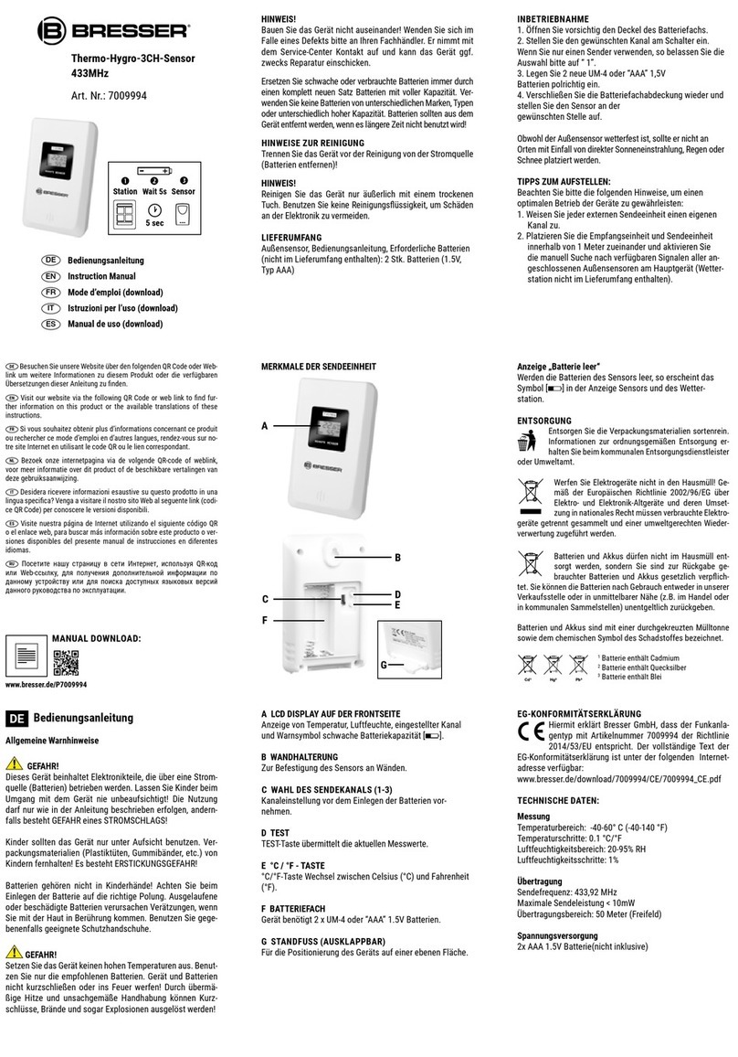 Bresser 7009994 User manual