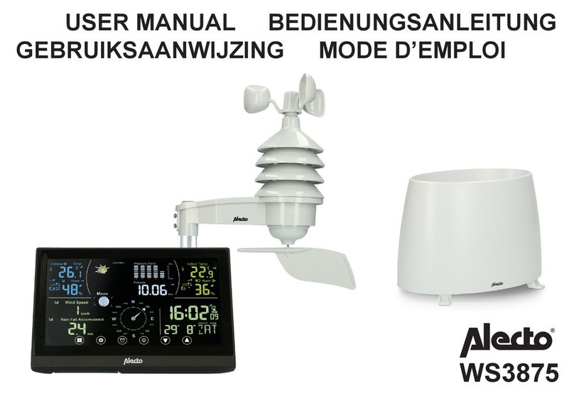 Alecto WS3875 user manual