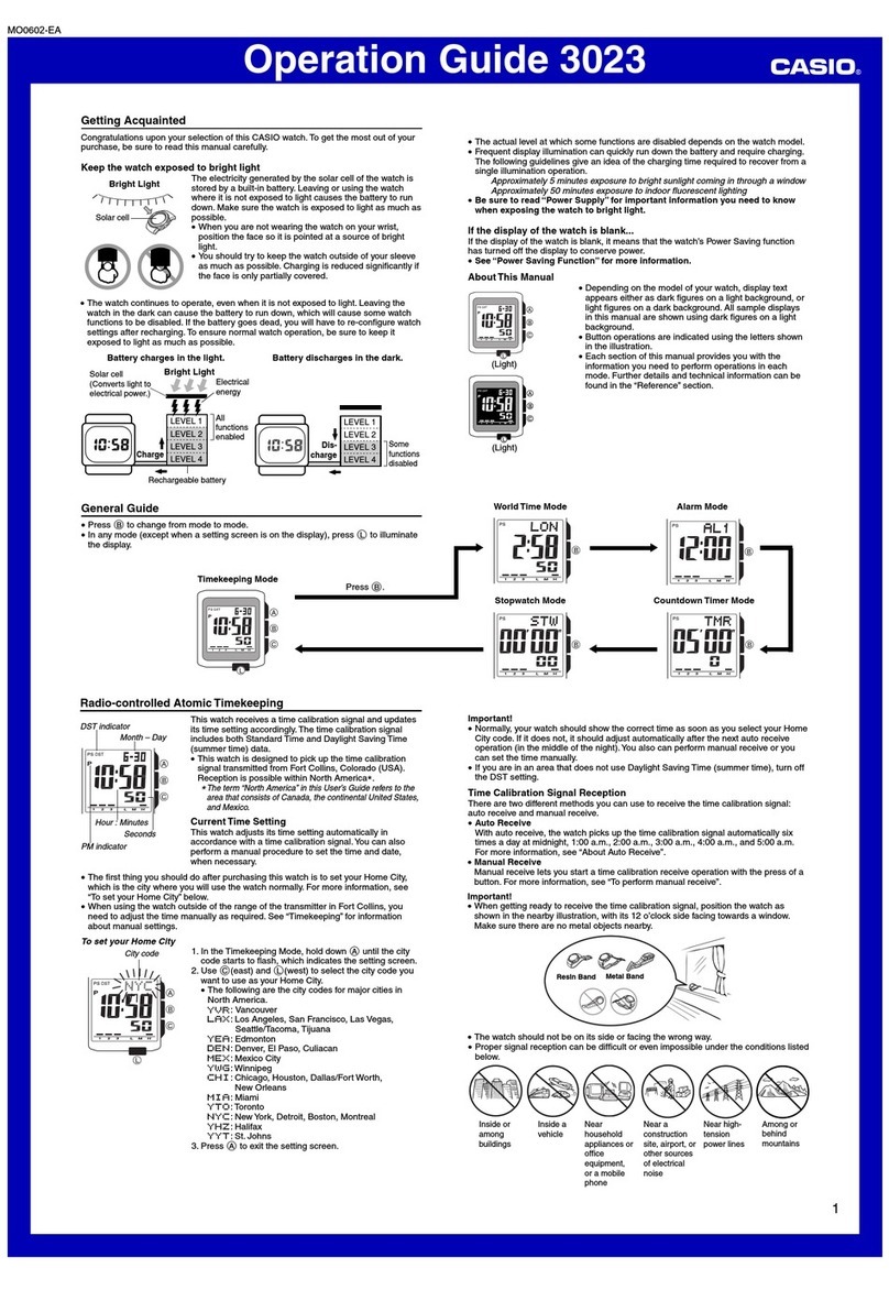 Casio WV-300DA-7B User manual Casio WV-300DA-7B User manual