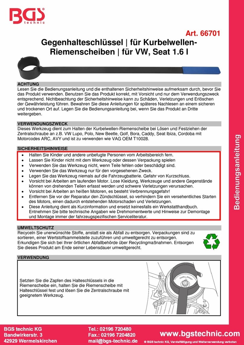 BGS technic 66701 User manual