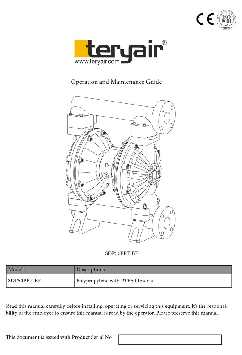 Teryair SDP50PPT-BF Operation and maintenance guide