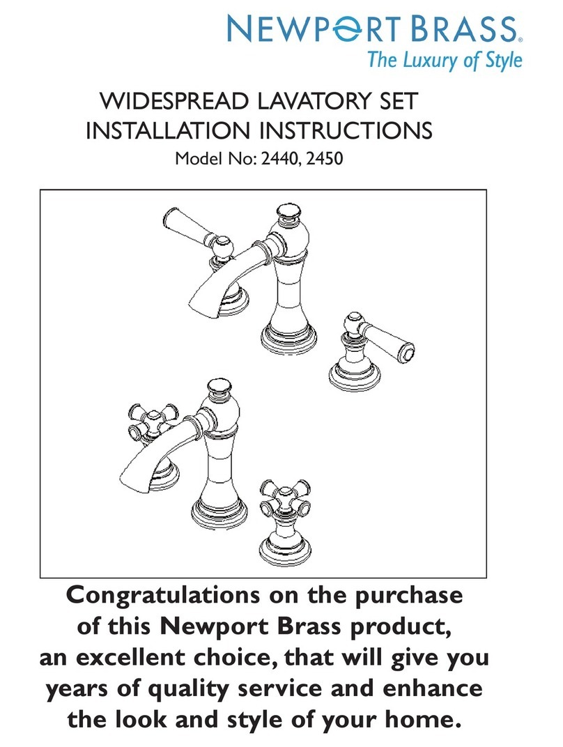 Newport Brass Sutton 2440 User manual
