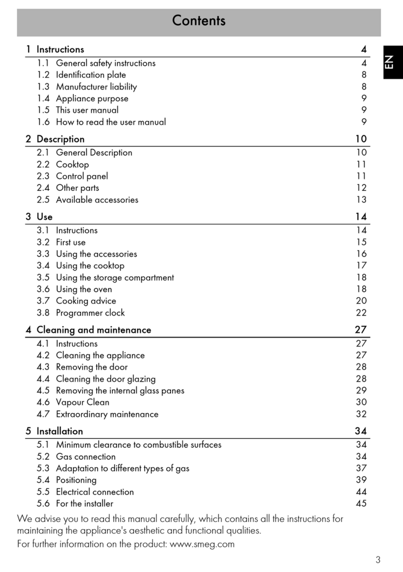 Smeg Mista CS95GMNNA1 User manual
