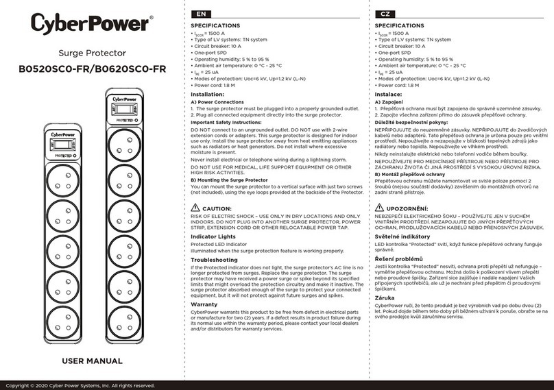 CyberPower B0520SC0-FR User manual