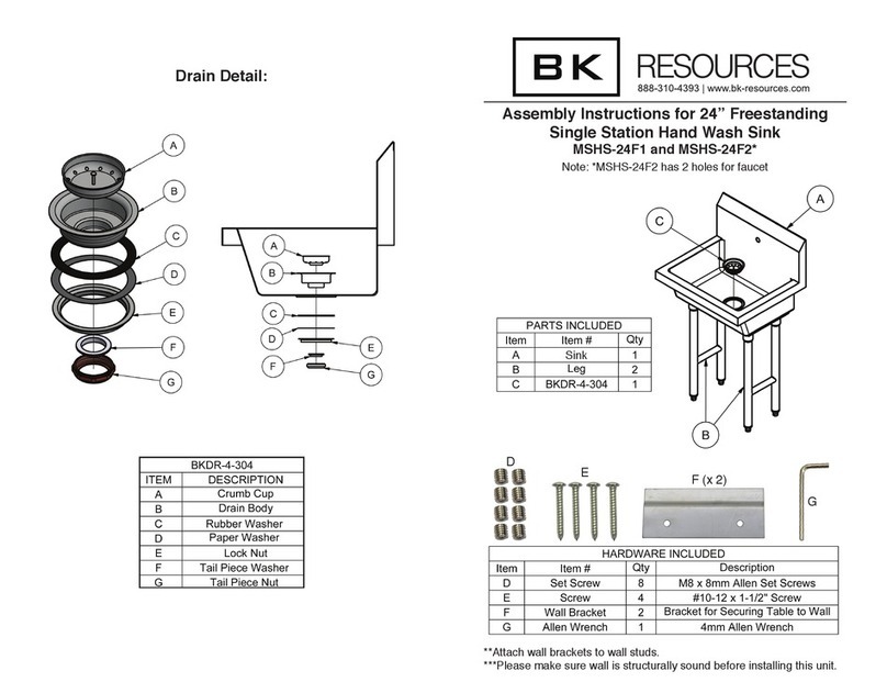 BK RESOURCES MSHS-24F1 User manual