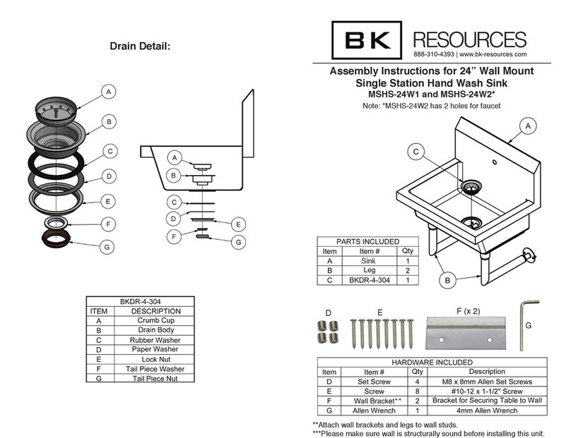 BK RESOURCES MSHS-24W1 User manual