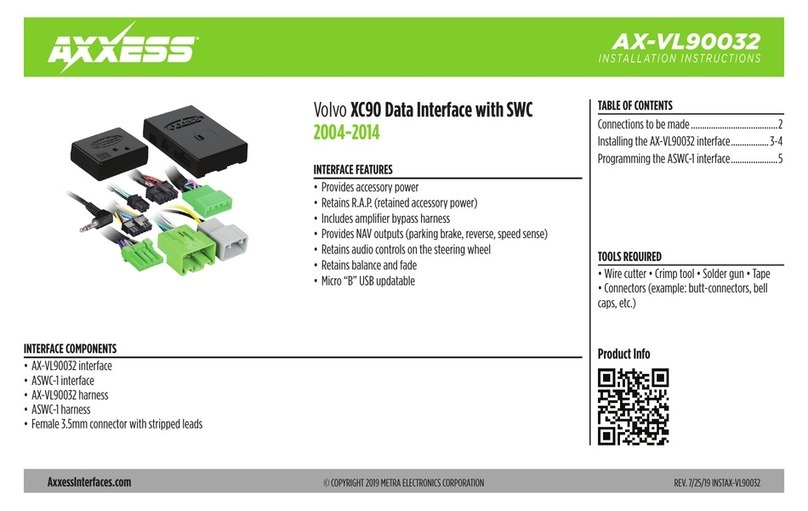 Axxess AX-VL90032 User manual
