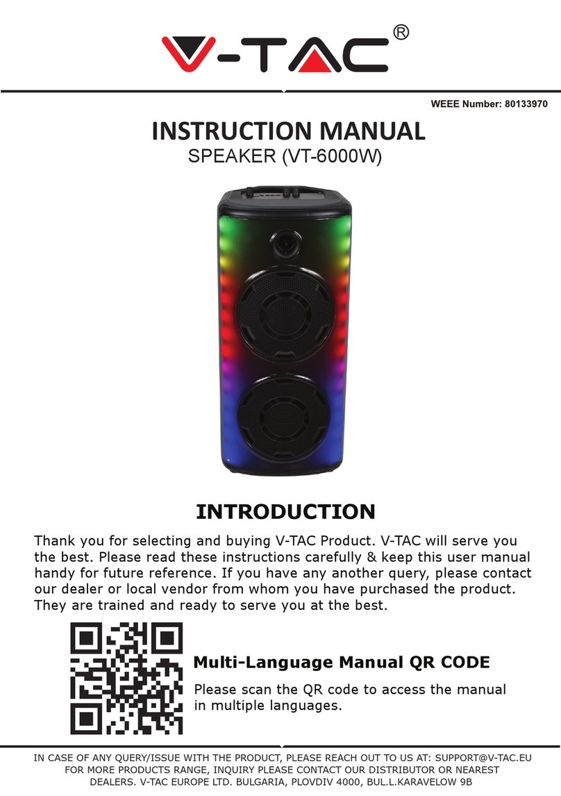 V-TAC 80133970 instruction manual