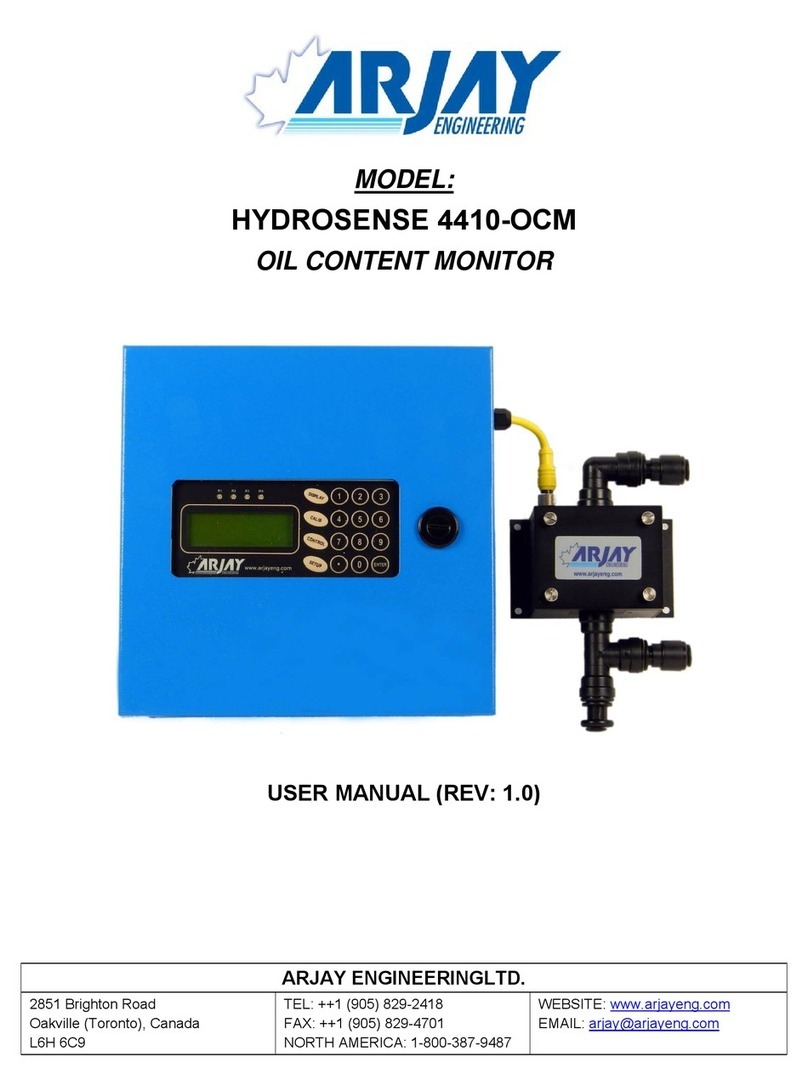 ARJAY ENGINEERING HYDROSENSE 4410-OCM User manual
