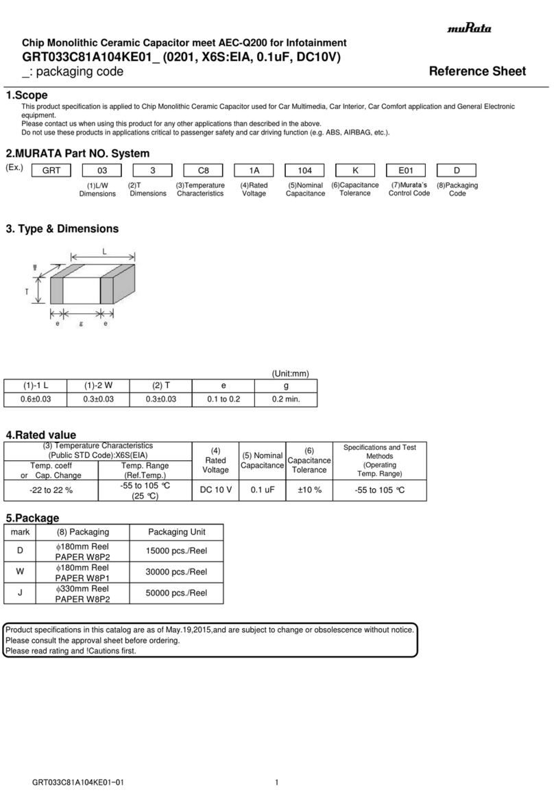 Murata GRT033C81A104KE01 Series User manual