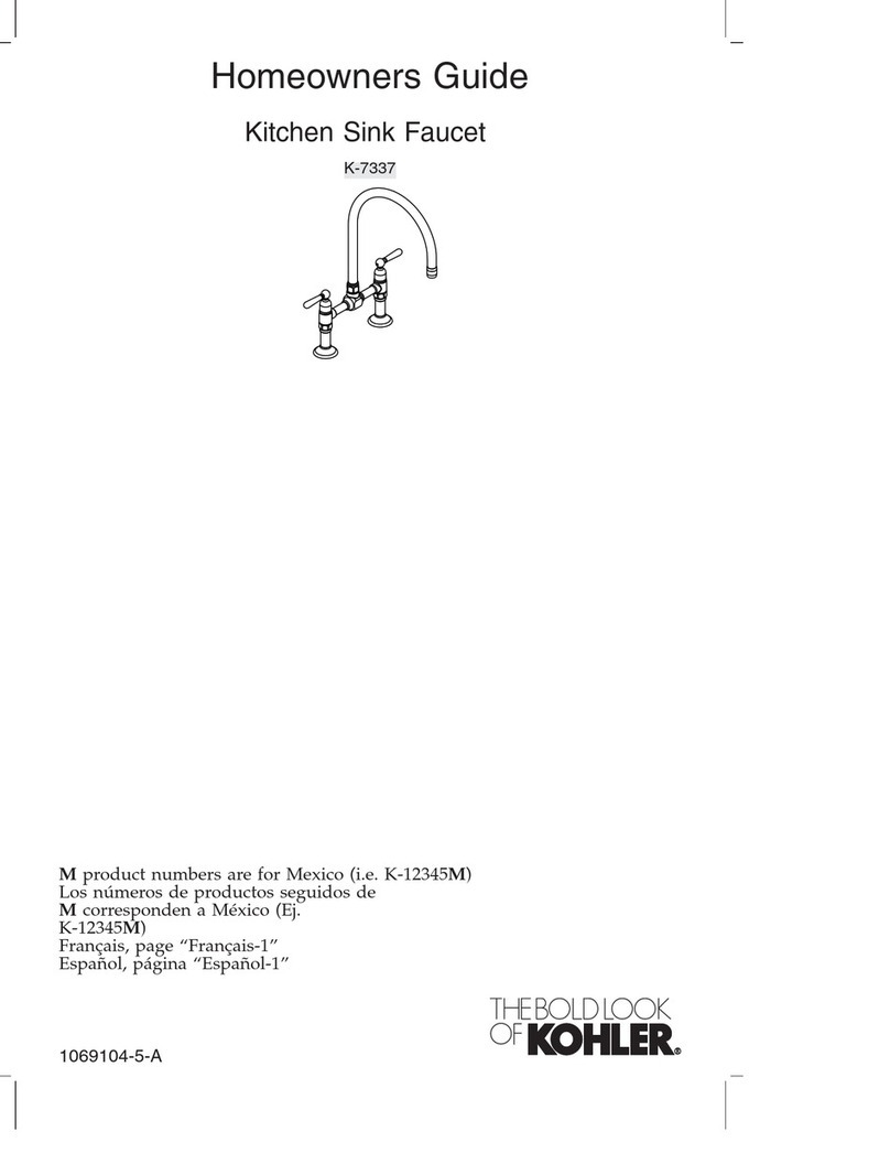 Kohler HiRise K-7337 Assembly instructions Kohler HiRise K-7337 Assembly instructions
