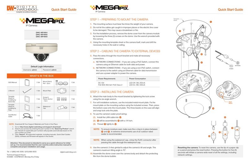 Digital Watchdog MEGAPIX DWC-MF4Wi4 quick start guide