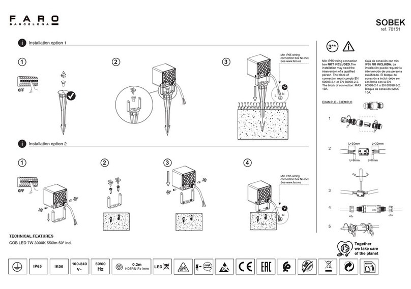 Faro Barcelona 70151 quick start guide