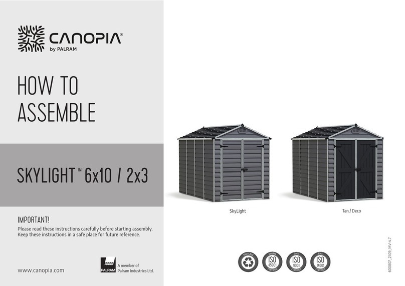 Palram CANOPIA RUBICON 6x10 / 2x3 How to assemble Palram CANOPIA RUBICON 6x10 / 2x3 How to assemble