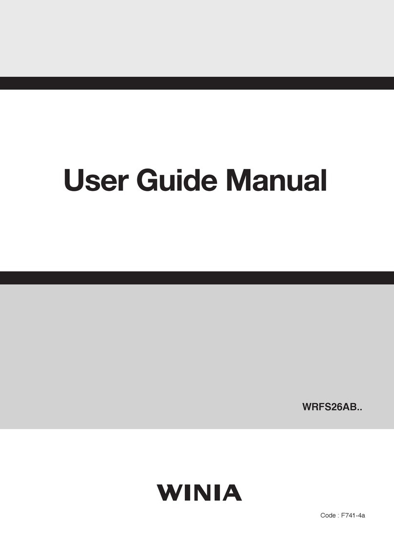 WINIA WRFS26AB Series User guide manual