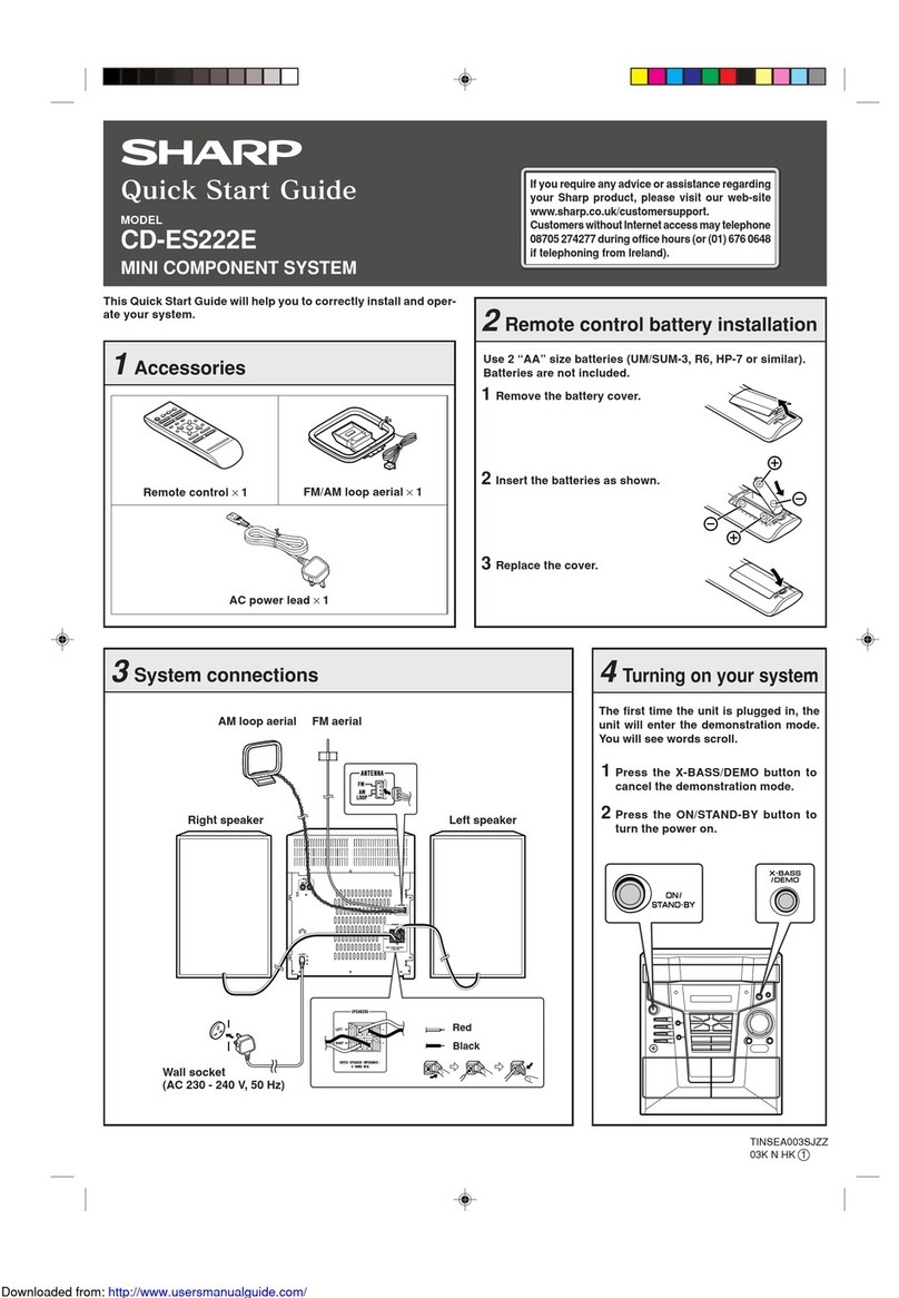 Sharp CD-ES222E User manual