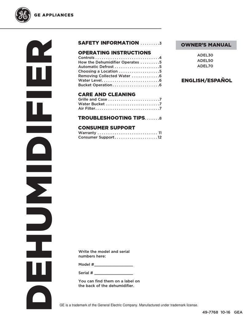 GE ADEL50 owner's manual