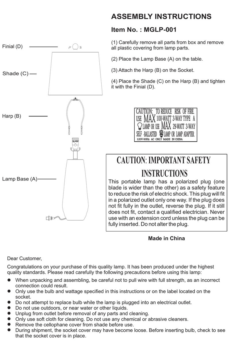 Living Spaces MGLP-001 User manual